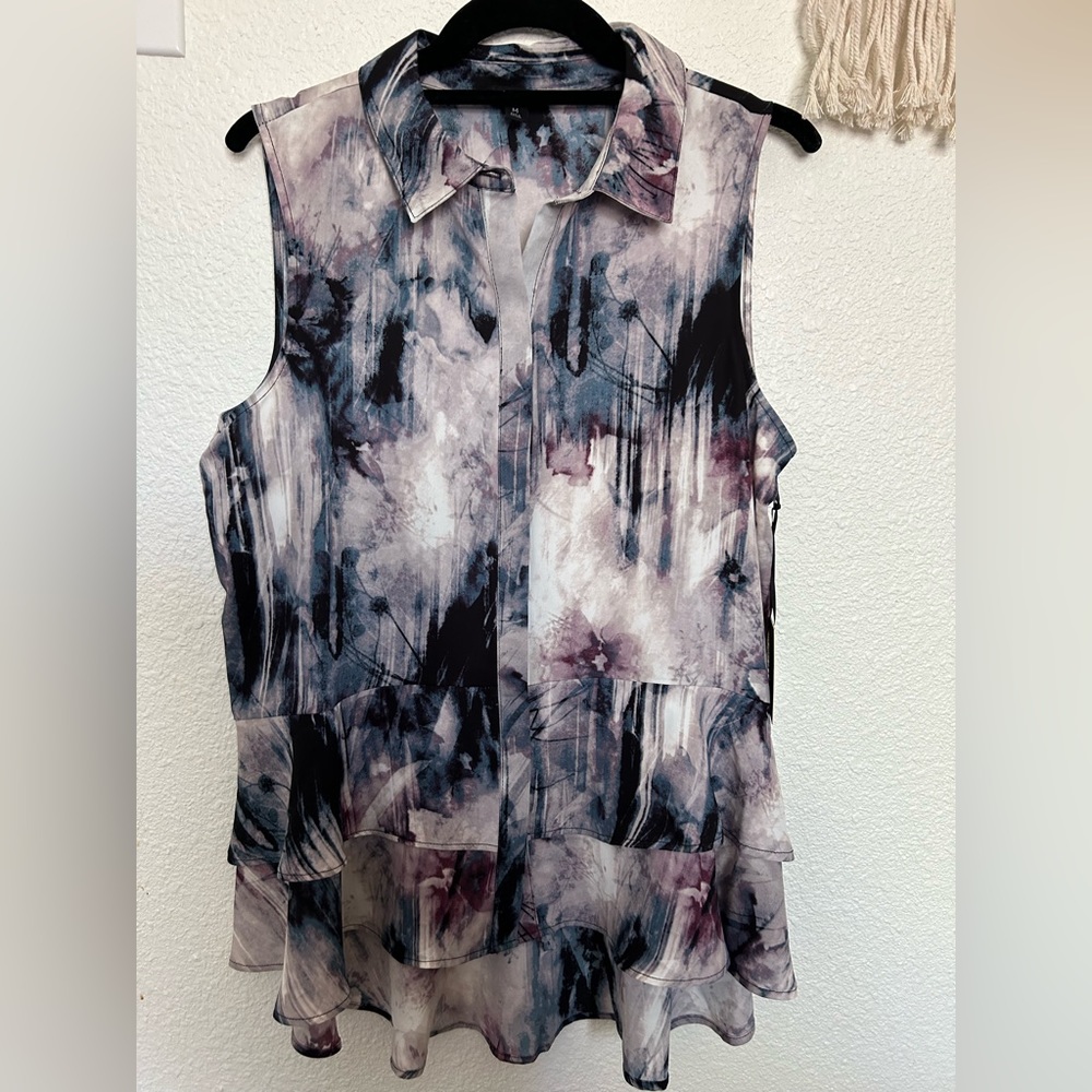 Simply Vera Wang Sleeveless Ruffle Peplum